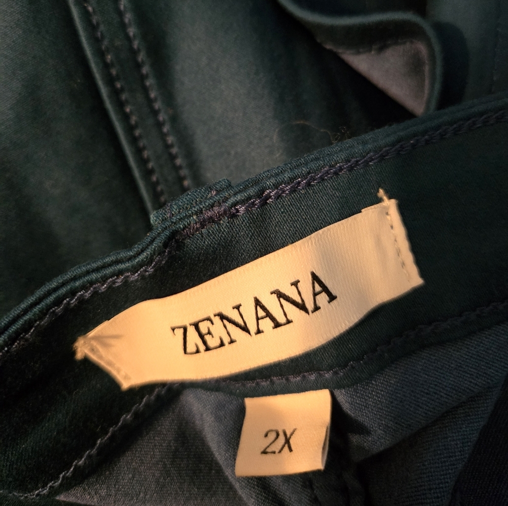 Zenana 2X Teal Women's Pants